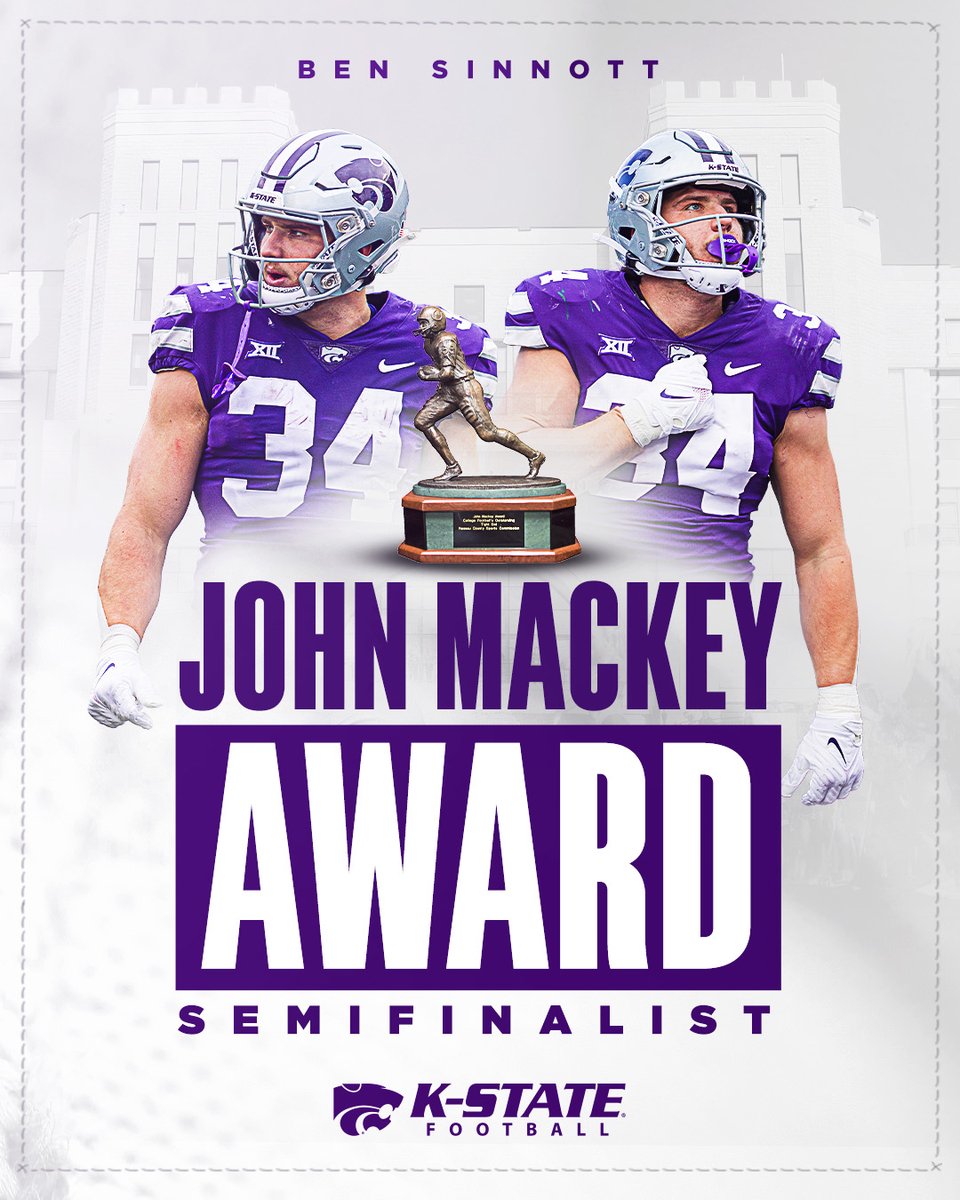 Making history 💪

First Wildcat to be named a semifinalist for the award that goes to the nation's most outstanding tight end

📄 k-st.at/3SSIGiv