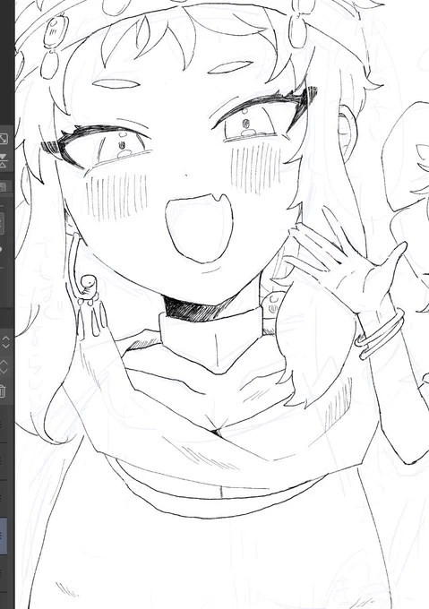 自分の描くにょた☀️好きだな 