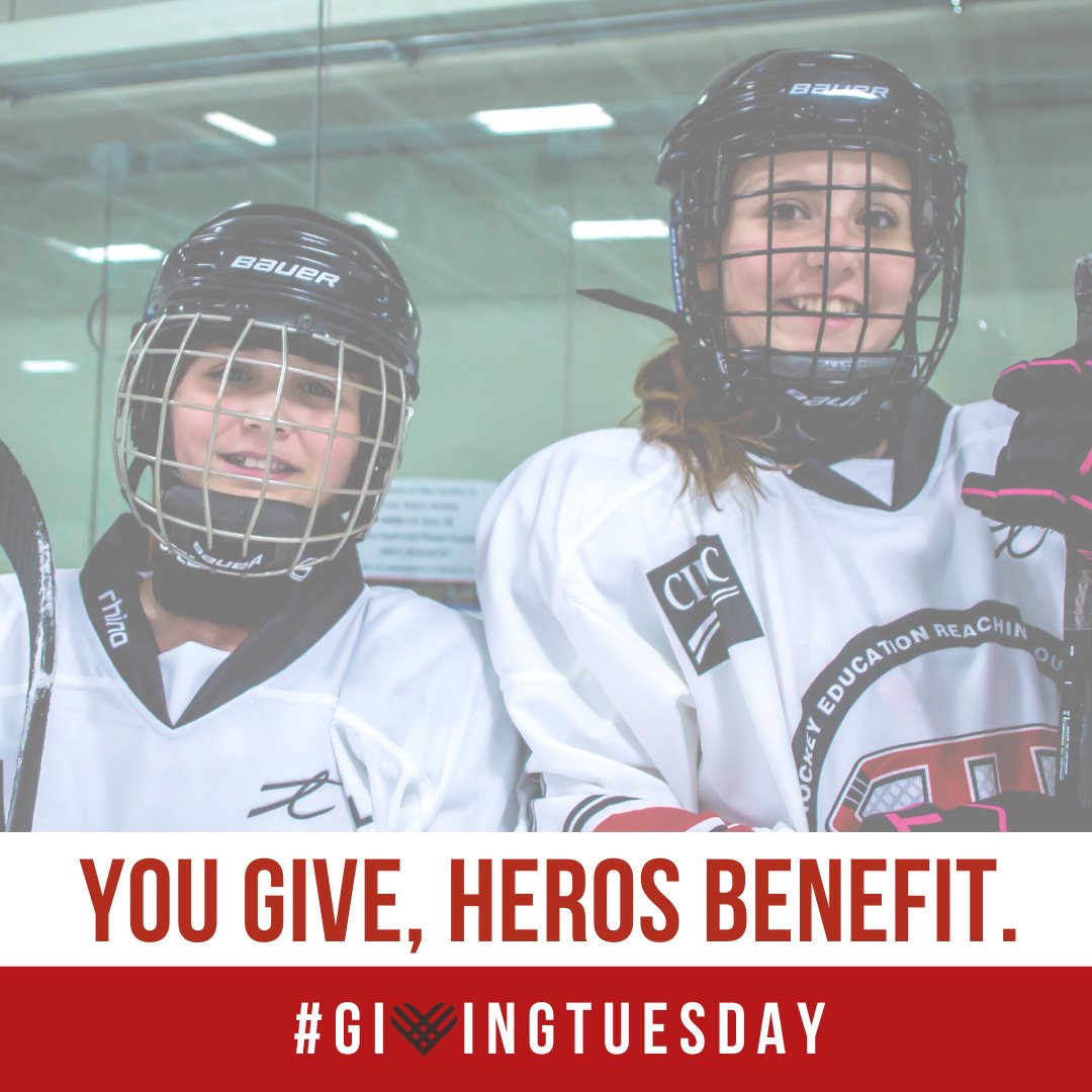 8️⃣ days till #GivingTuesday ❤️ Last year, HEROS awarded over $50K in scholarships and educational support,, providing young people with everything they need to find success both on and off the ice. Want to contribute? Click here to donate today: canadahelps.org/en/dn/m/94661