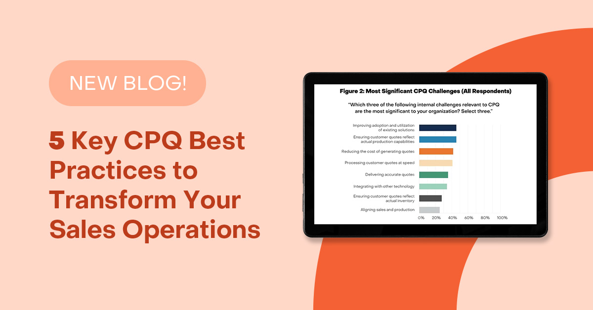 Unlock streamlined sales operations🔑 Discover '5 Key CPQ Best Practices' for game-changing sales. Learn from industry leaders like Lexmark and FotoFinder. Elevate your strategy and drive growth! Read here:  hubs.ly/Q029p_Bv0
#CPQ #SalesOperations #BusinessSuccess