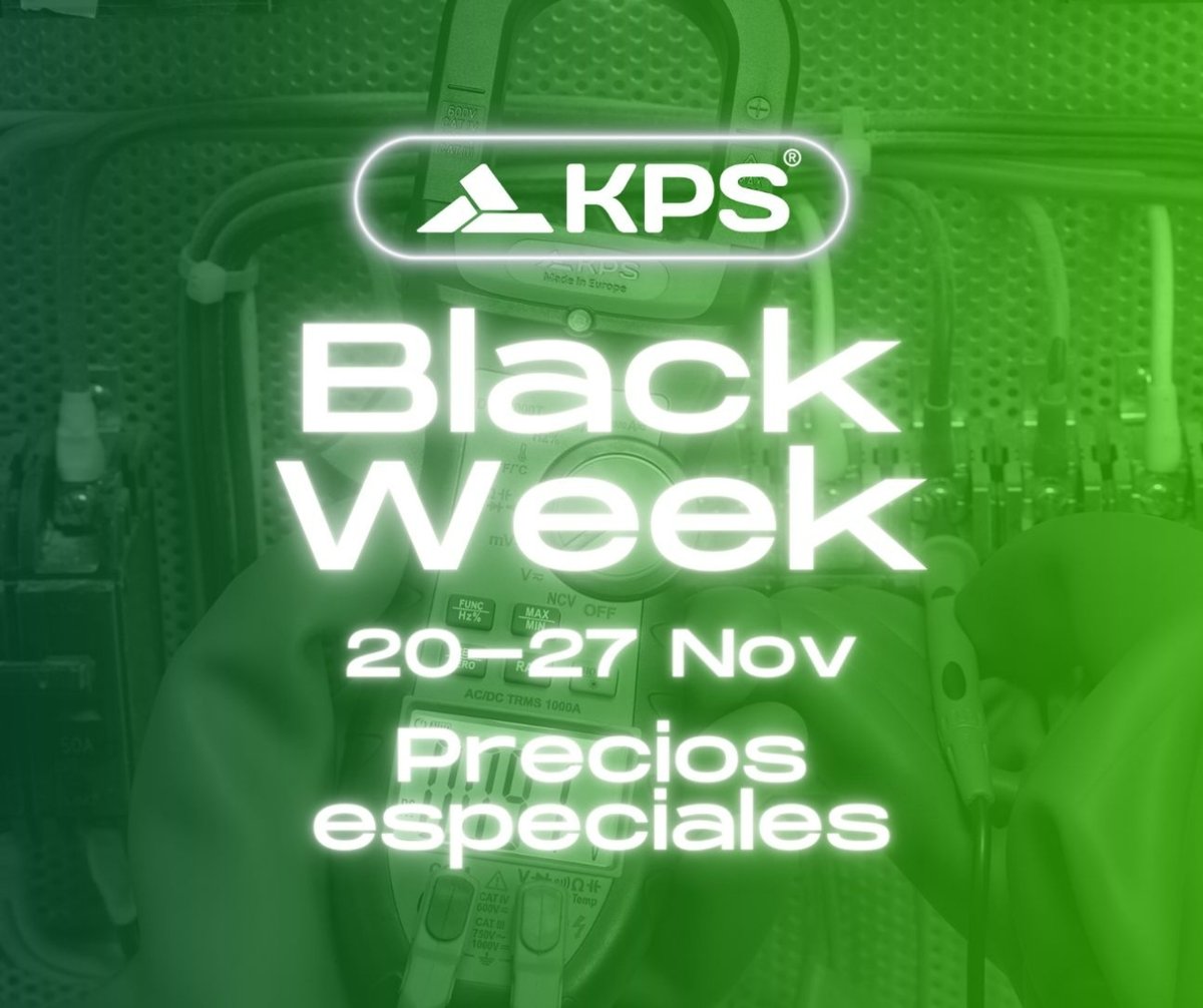 KPS_Europe's tweet image. ¡HOY EMPIEZA LA #BLACKWEEK DE #KPS!
Descuentos especiales hasta el 27 de noviembre 
Busca en nuestros perfiles de FACEBOOK e INSTAGRAM
facebook.com/kpsEMEA
instagram.com/kps_europe/
#sparkinginnovation #multifuncion #camaratermografica #electricista #instalador