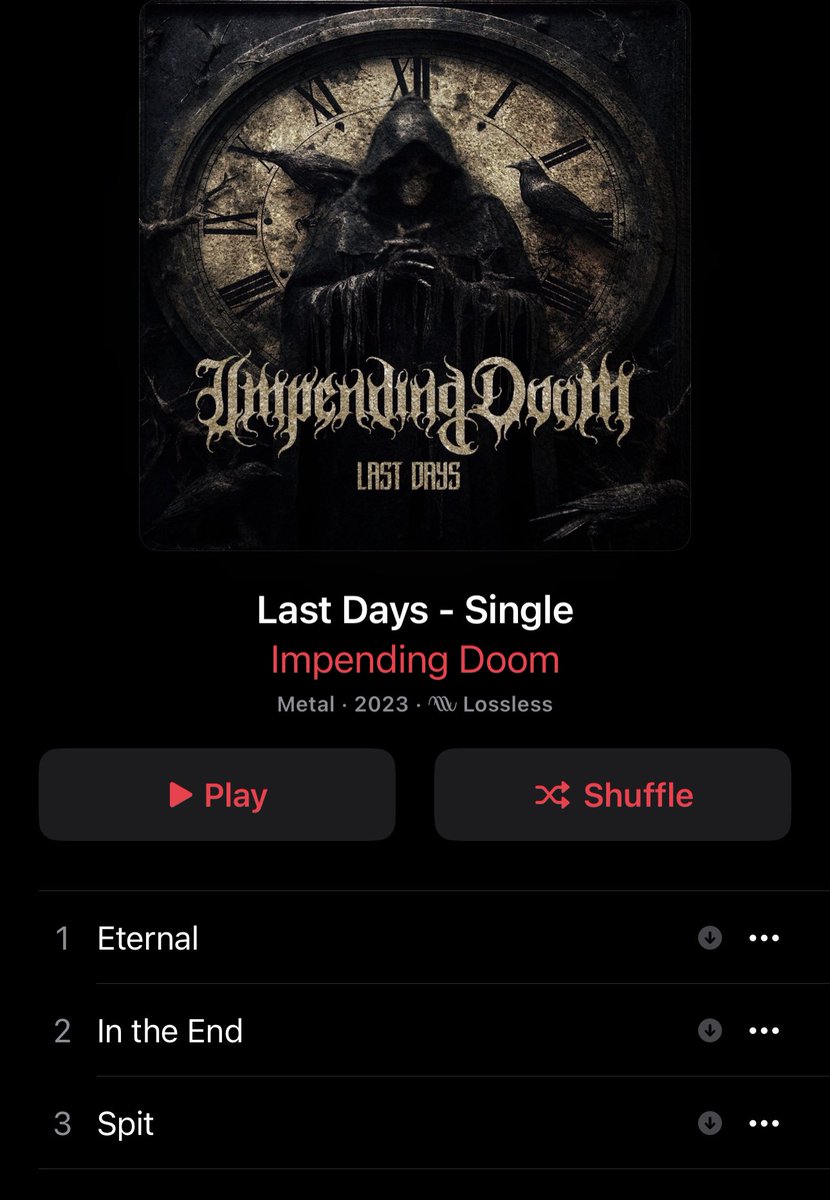 This is 🔥🔥🤘🤘! Thank you impending doom for new music, I hope there is more to come #metal #impendingdoom