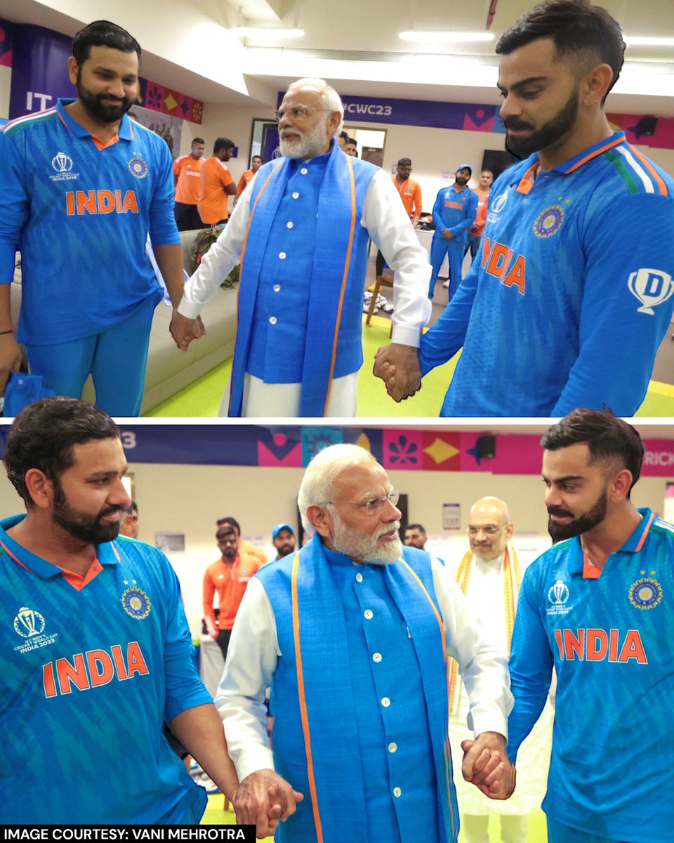 mipaltan's tweet photo. Indian Cricket Team gave us many reasons to celebrate during the entire tournament. India cheered every run. India celebrated every wicket. Whether we win or lose, we are in it 𝗧𝗢𝗚𝗘𝗧𝗛𝗘𝗥! 💙

📸 Vani Mehrotra

#OneFamily #MumbaiIndians #CWC23 https://t.co/lZ8v7nAZvW