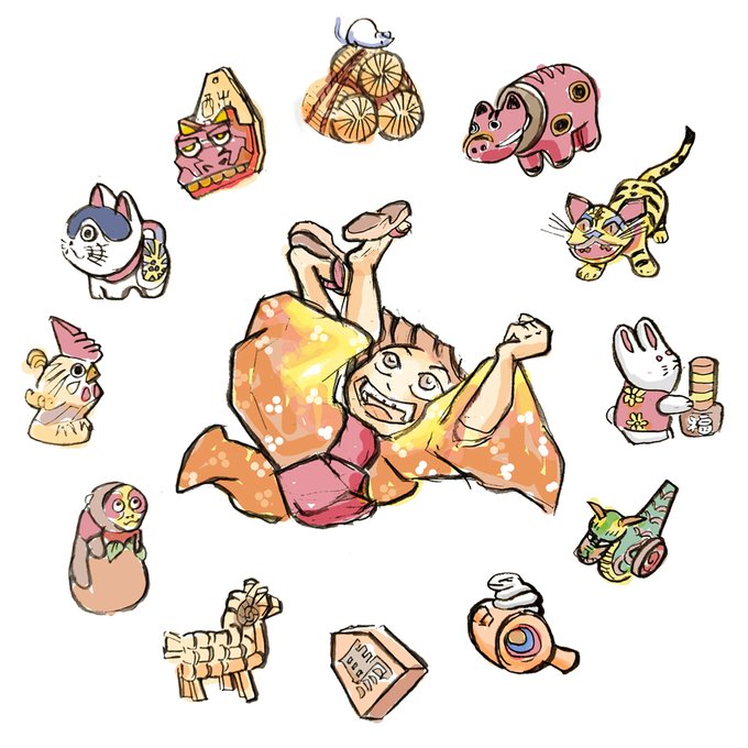 「daruma doll maneki-neko」 illustration images(Latest)
