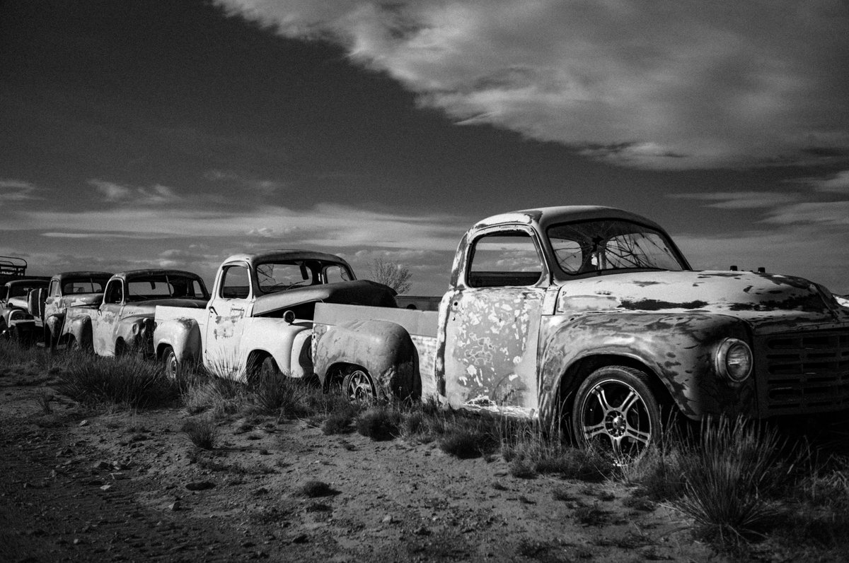 Line up and wait. #truck #carrizozo #newmexico #desert #relic #photography #leica #m11 #35mmsteelrim <a href="/leica_camera/">Leica Camera AG</a> #abandoned