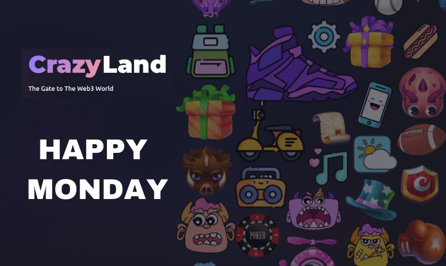 Hello Crazyland Community!🌟

It's a new week, brimming with possibilities and adventures.

 Together, let's make this Monday extraordinary! 🎮🚀 #MondayMotivation #Crazyland