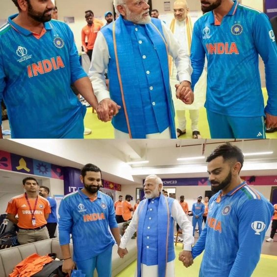 sanjayphanje's tweet photo. संस्कृती आणि अहंकार.... ...
फरक स्पष्ट आहे... 
पराभवात जो खंबीर पणे पाठीशी उभा राहतो, तो��� खरा कुटुंब प्रमुख...
#TeamIndia 
#WorldCup2023Final https://t.co/mQw4Cg8IxJ