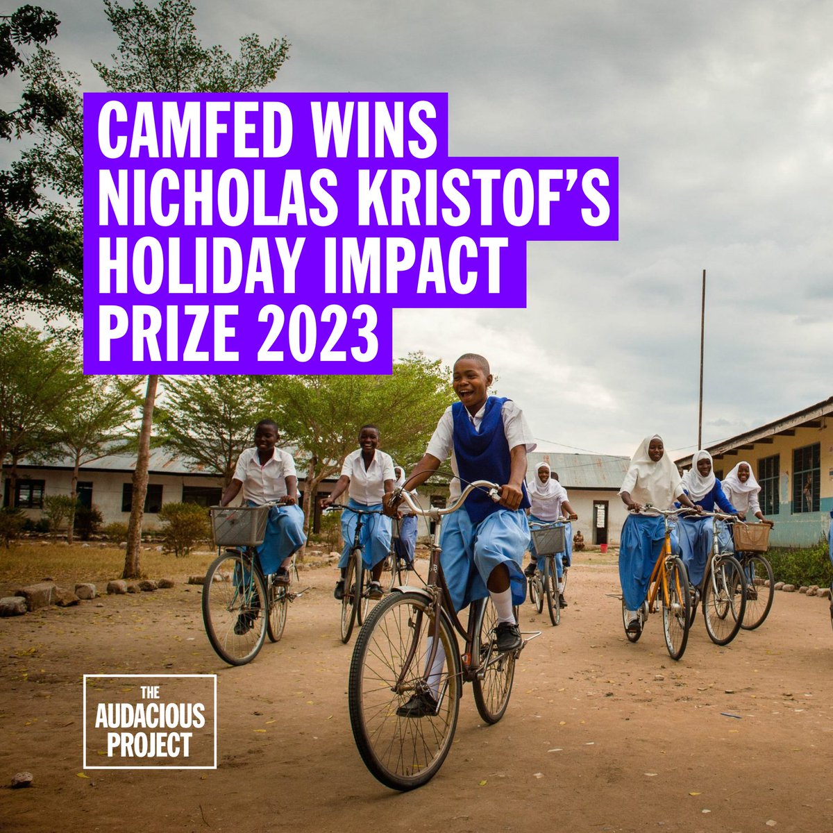 TheAudaciousPrj's tweet image. EXCITING NEWS: @NickKristof awarded @CAMFED the #HolidayImpactPrize 2023 🌎

This is an important prize to raise the profiles of three non profits and encourage donations during the holiday period

Donate to the three organizations here:
kristofimpact.org/?utm_source=ny…

#AudaciousProject