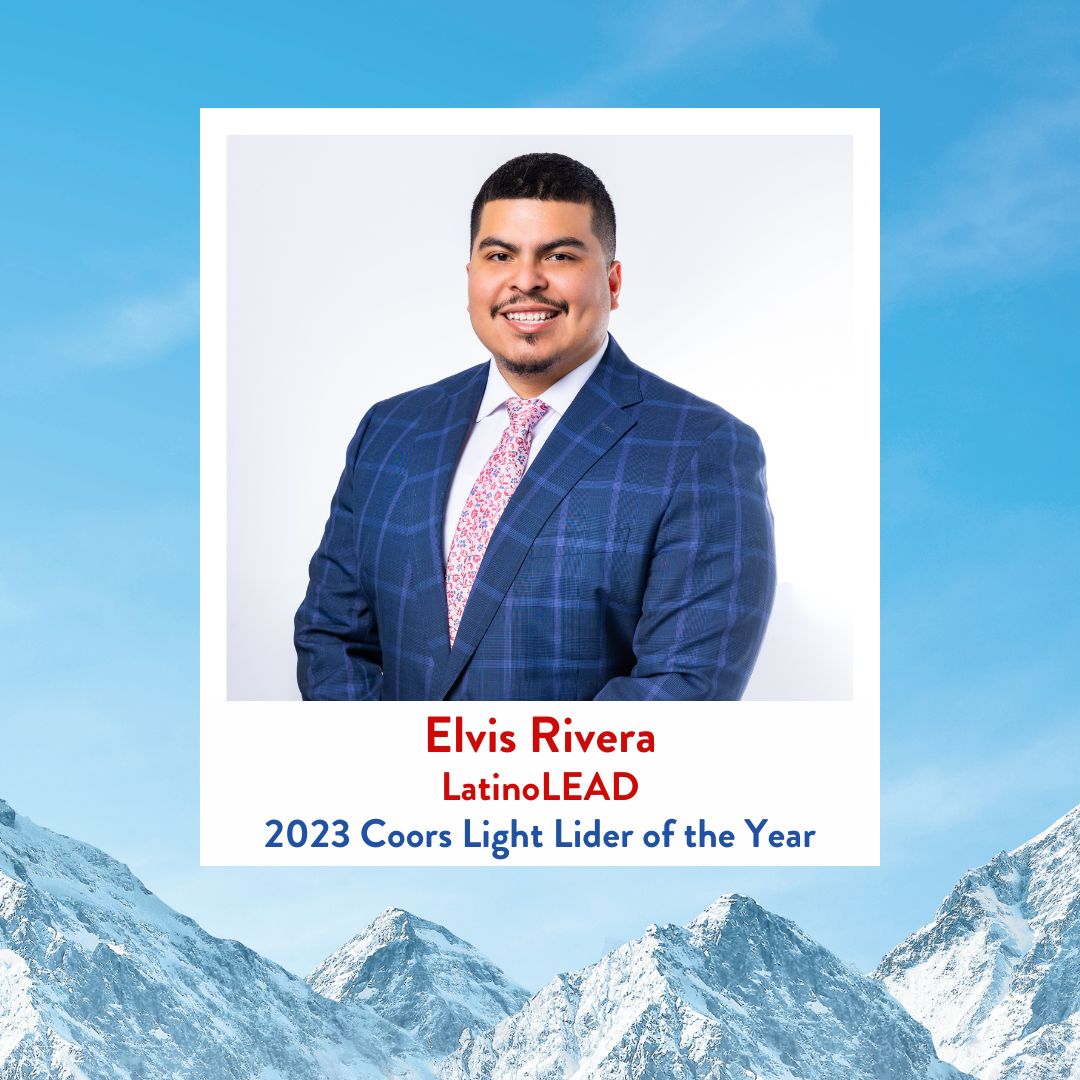 Congratulations, Elvis Rivera, 2023 Coors Light Líder of the Year! 🏆
Elvis serves as Board Treasurer &amp; Finance Committee Chair of LatinoLEAD, a nonprofit dedicated to advancing Latinxs into positions of leadership &amp; influence. #CoorsLightLideres