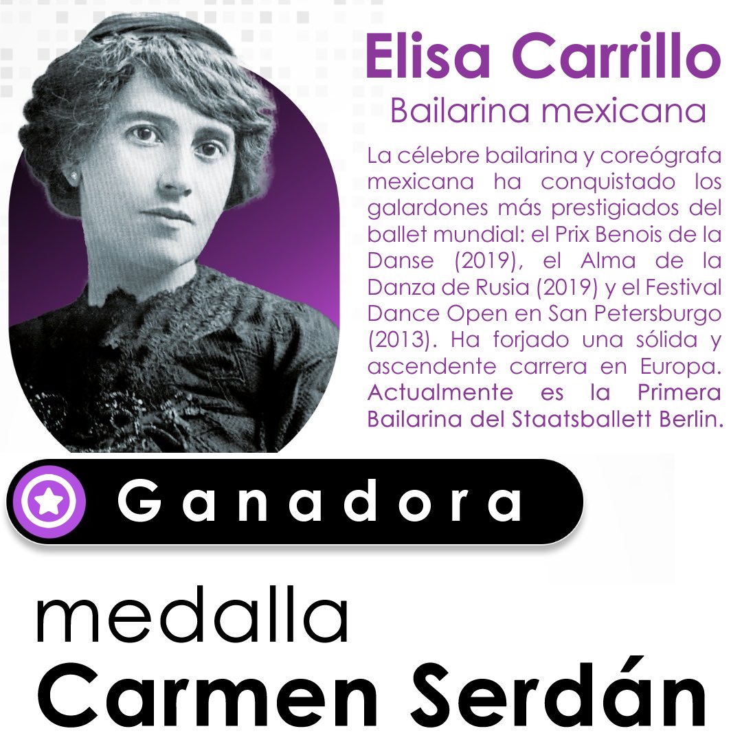 fundacionserdan's tweet photo. Estamos muy orgullosos de entregar nuestra 1er “medalla Carmen Serdán” a una extraordinaria mujer mexicana @ElisaCarrilloC
¡Muchas felicidades! https://t.co/LjHhIJzF4y