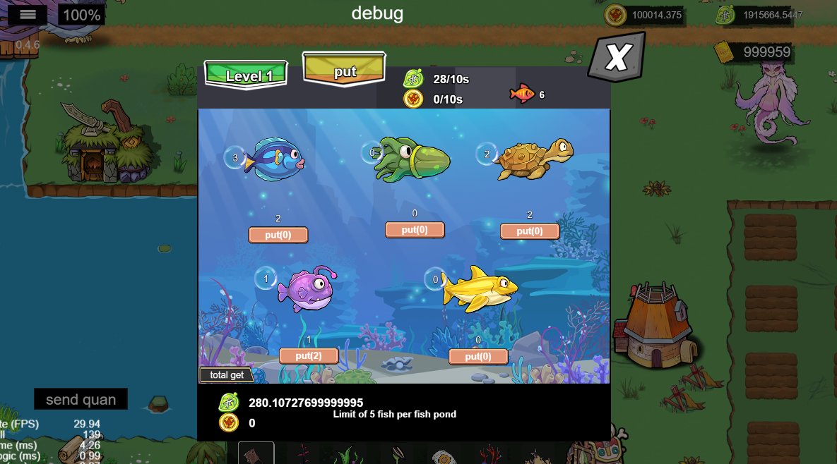 Hello Community; Today we updated the fish blind box and placed the fish. You can now open the blind box to get the fish and put the fish into the fish pond. We will try to update the fishing rod (so you can go fishing) and the white paper on fishing within two days. During the