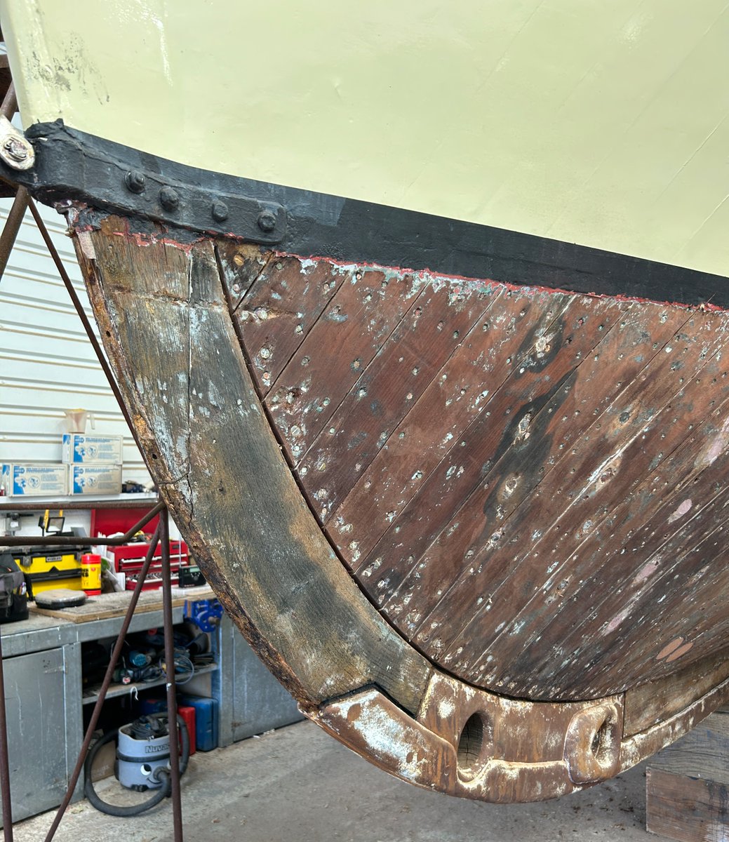 This is Swn Y Mor. She was built back in 1935 and is a 46ft Watson Class Lifeboat.               
Here she is being sheathed with WEST SYSTEM® Epoxy. 
Levington Marina, Suffolkyachtharbor⚓ 

#westsystemepoxy #boatrefit #boatrepair #maritimehistory
