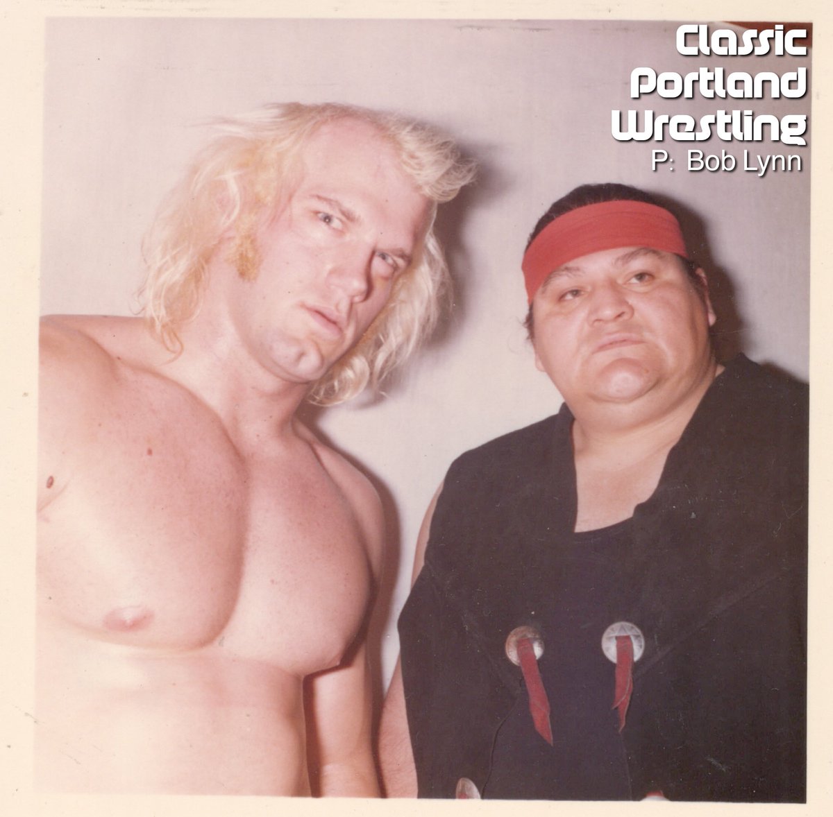 Another photo from the Bob Lynn archive of Jesse Ventura with tag partner Bull Ramos. Again, this is likely from ‘76. @GovJVentura #portlandwrestling #nwa #nwawrestling #jesseventura #jessethebodyventura #bullramos #apachebullramos #boblynn #donowen #portlandsportsarena