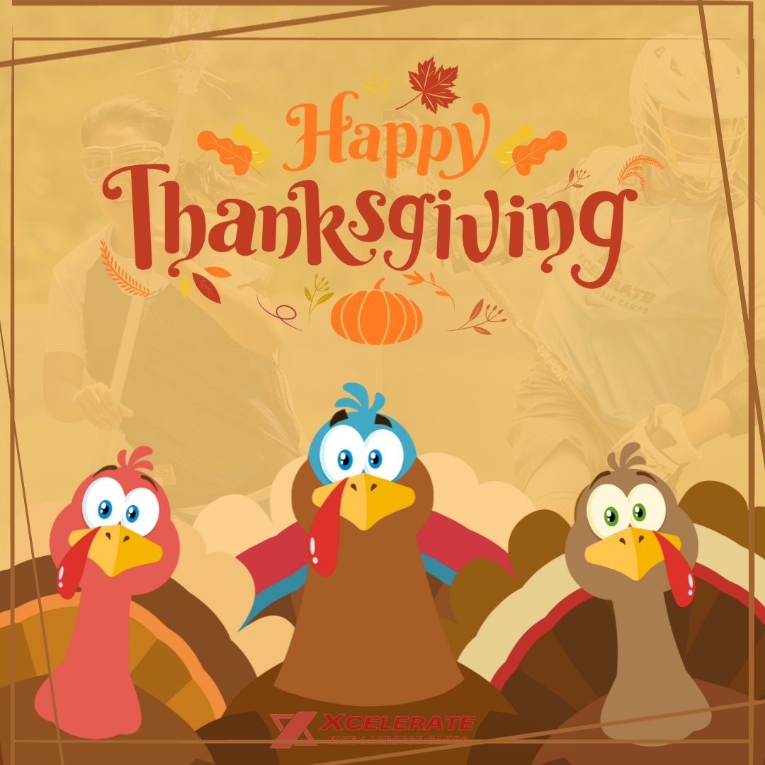 XcelerateLax's tweet photo. 🥍🦃 Wishing everyone peace and good eats with friends and family!!  And some fun backyard lax games!!😄

Happy Thanksgiving from Xcelerate Lacrosse!!🍁 #playlacrosse #Thanksgiving https://t.co/Z8ir54NEAn