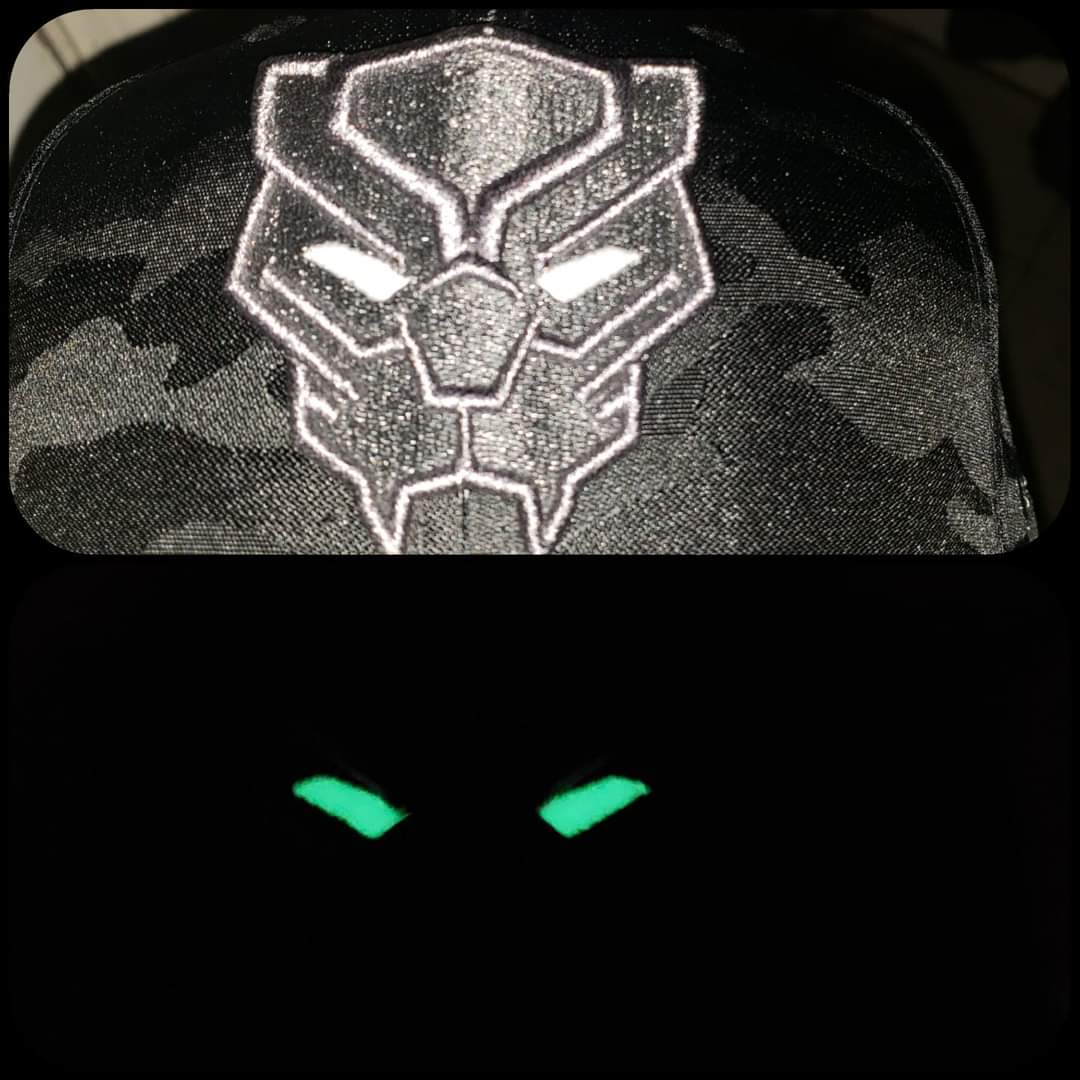 Dank1TheVandal's tweet photo. My F.O.T.D. is this G.I.T.D. Black Panther fitted from our buds at @TeamCollective. What are y'all rockin today? 
#FOTD #capsoncapsoncaps #StayFitted #customhat #TeamCollective #BlackPanther #GITD #strictlyfitteds #IDontSnapbacks #DopeLogosOnly #DontTouchMyBrim #NOSIDEPATCHGANG https://t.co/CLisIIVxkn