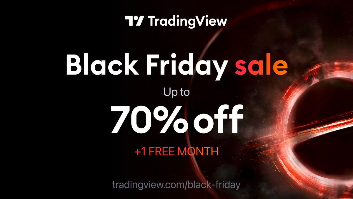 TradingView Türkiye'den özel kampanya!

Black Friday sebebiyle geçici bir süreliğine tüm yıllık planlarda %70 oranında indirime giden TradingView, takipçilerime özel bir çekiliş düzenliyor.

Aranızdan bir kişi "1 Yıllık Premium Üyelik" kazanacak.

Katılmak için bu paylaşımı
