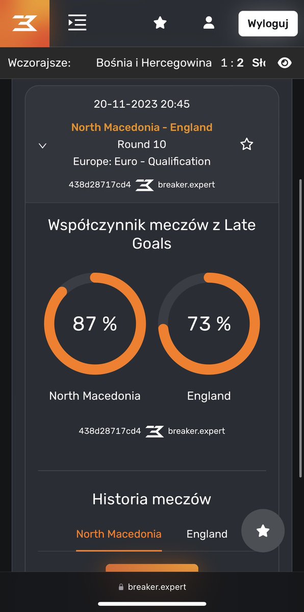 breakerexpert's tweet photo. Eliminacje do Mistrzostw Europy w Niemczech zakończyły się już dla 🇵🇱 ale to nie musi oznaczać koniec emocji! 

Szansa na ciekawy mecz pod względem Late Goals dzisiejszego wieczoru ⤵️ https://t.co/J04qrhdMZL