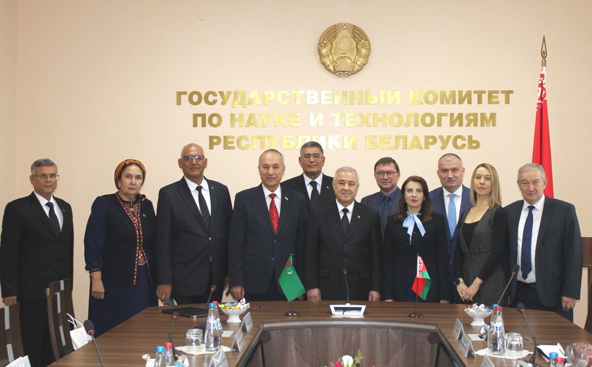 SCST_RB's tweet photo. В ГКНТ прошло заседание Межправительственной белорусско-туркменской комиссии по сотрудничеству в области науки и технологий

#ГКНТ #Беларусь #навука #наука #техника #тэхніка #Belarus #SCST #ДКНТ

Больше информации – в нашем Telegram-канале:
https://t.co/V0dzyTuzIK https://t.co/vZBOFmAtaV