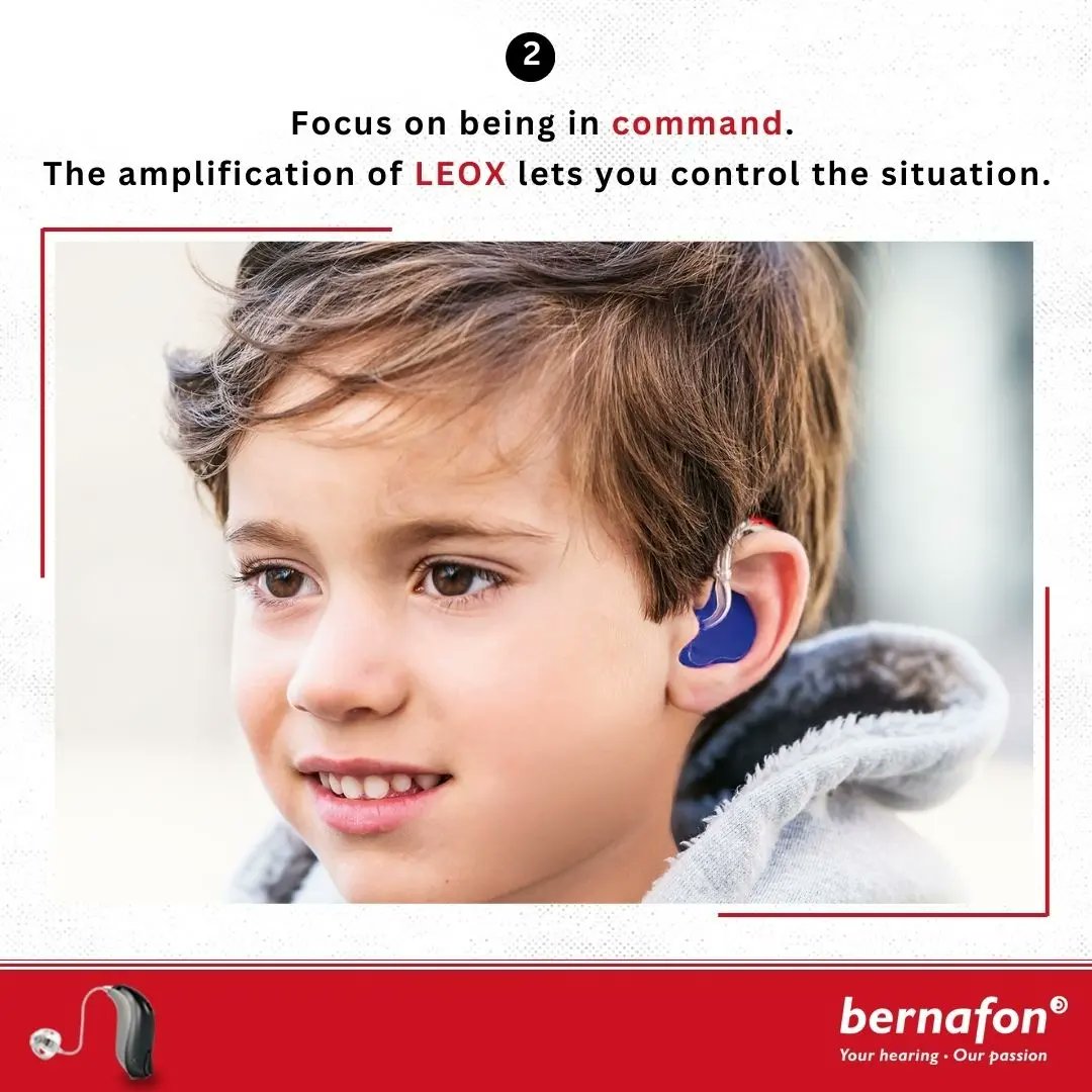 BernafonI's tweet photo. Bernafon developed the Leox to help the severe to profoundly deaf thrive in social situations again. 
Whilst it is not possible to regain normal hearing, these hearing aids will get as close as possible. 

#bernafonleox #leox #profoundhearingloss #hearingloss #hearringaid https://t.co/oyPHmmNSGX