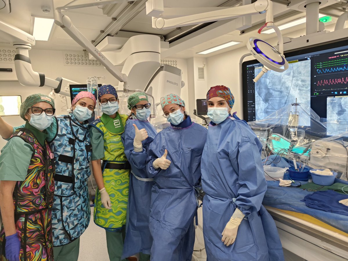 All women #TAVR in @hbellvitge. @lara_fuentes_ @MuntsaBertran @cristins92. Congratulations for the excellent result. @WomenAs1 @GomezHospita @JosepComin @shci_sec