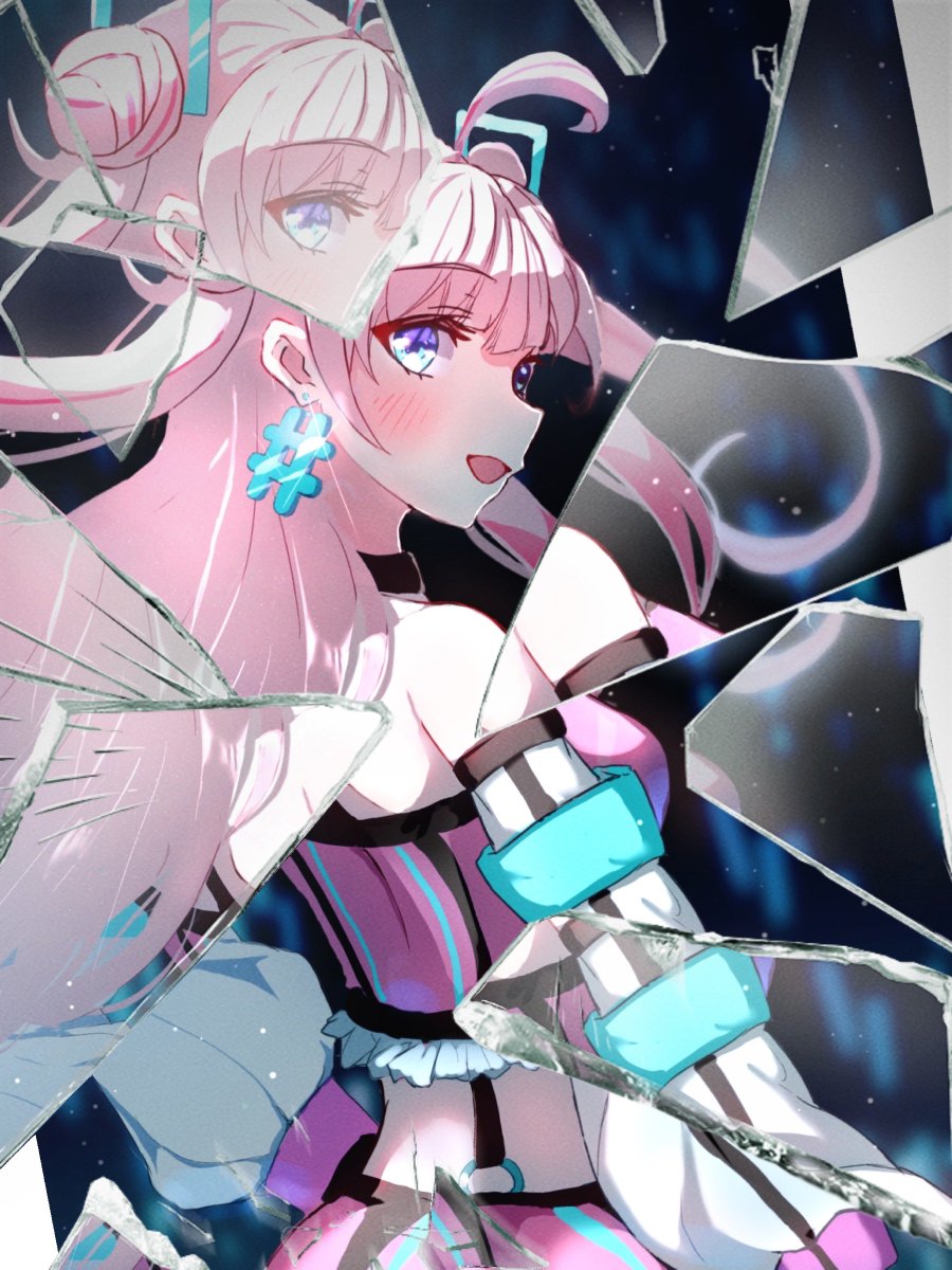 「ガラスエフェクトらぶちゃ 」|ヒルネルのイラスト