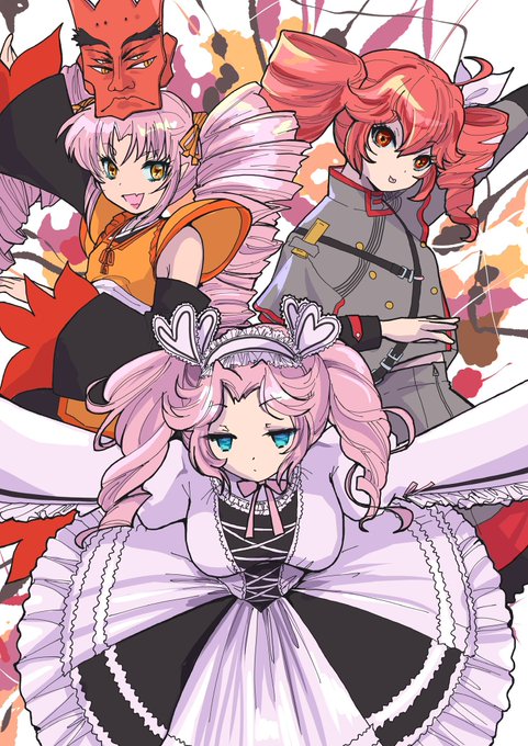 「ついな!」「テト!」「めたん!」「「「ピンクドリル特戦隊!!!」」」 