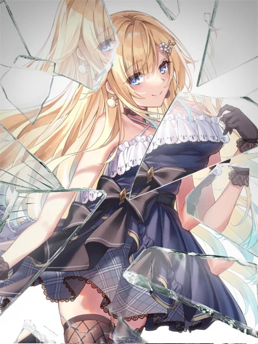 ガラスエフェクトの破片それぞれがなんか絶妙 