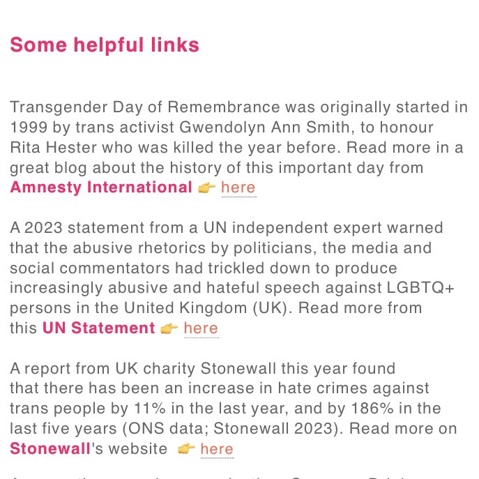 We are joining @lbbdcouncil in observing #TransgenderDayOfRemembrance today and we’ve shared some v.important / useful links in our Newsletter ✉️. Solidarity with the Trans community, today and always 🏳️‍⚧️