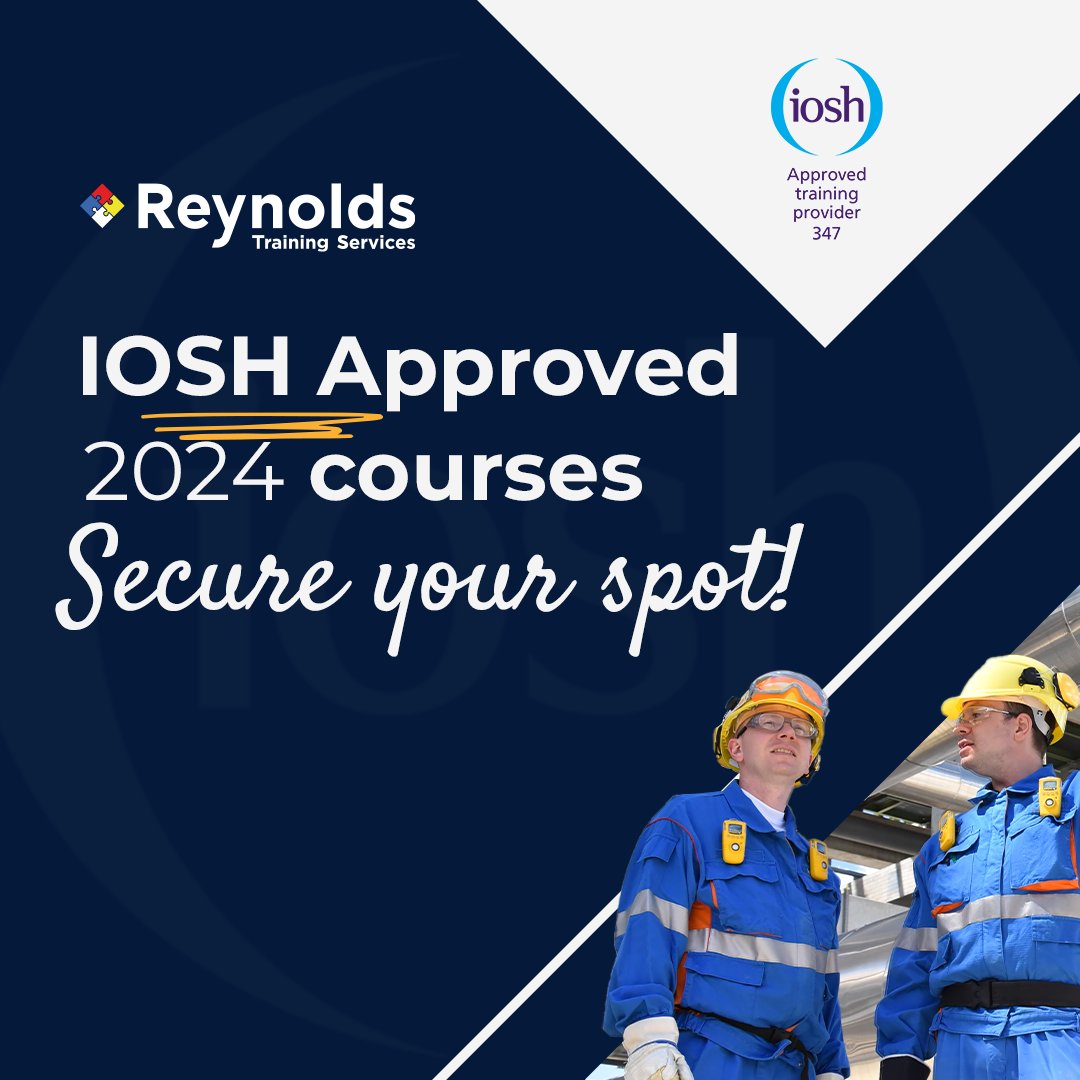 rtsafety's tweet photo. New year, new goals! 

Enhance your expertise with IOSH Approved courses. Explore all the 2024 courses and dates: https://t.co/Ye9X5esvKF. #ReynoldsTraining @IOSH_tweets https://t.co/mCsPMrIAGS