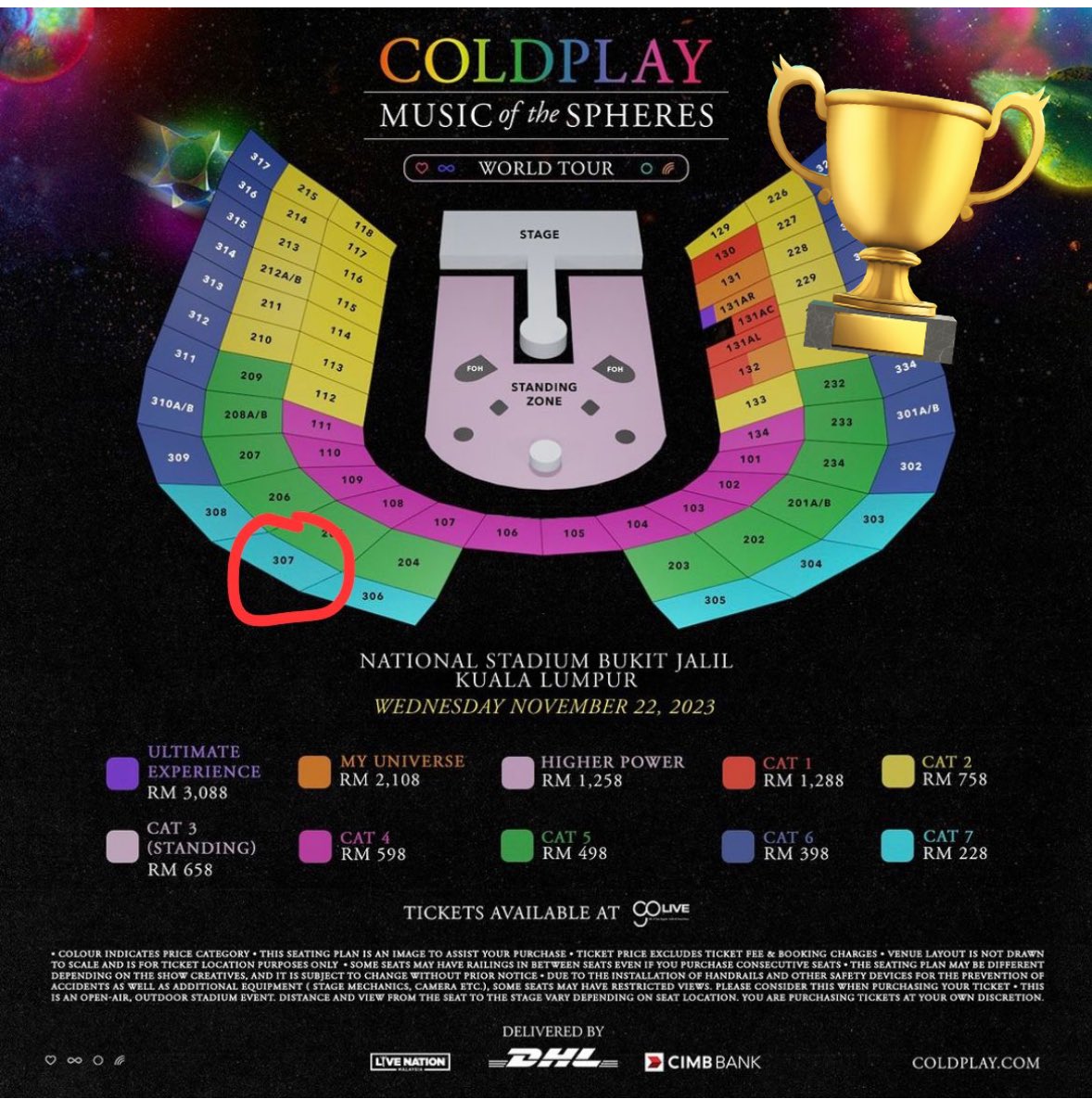 saifyakhtar's tweet photo. I wanna giveaway 4 Coldplay tics.

Rabu 22nd, KL.

Cat 7 je. 🙏

I'll choose 2 winners on Tues, 830pm and give u 2 tics each.

Just quote retweet this post with your fav Coldplay lyrics + one line about why I should choose you.

Jom, let's have fun with this!🥇❤️

#COLDPLAYinKL https://t.co/EOvie2Qfvl