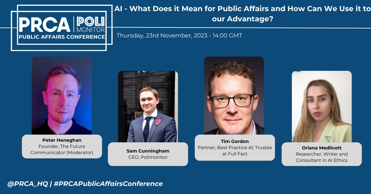 AI - what does it mean for public affairs and how can we use it to our advantage? 🤖

With great power comes ethical responsibilities. ⤵

Learn more: ow.ly/KG4P50Q3RxM