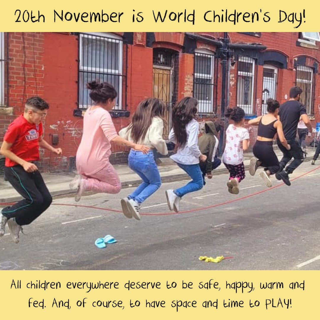 20th November is #WorldChildrensDay - the anniversary of the UN General Assembly's adoption of the Convention of the Rights of the Child. A day for us to support and celebrate the #RightToPlay, for all children, everywhere!  #EveryRightForEveryChild