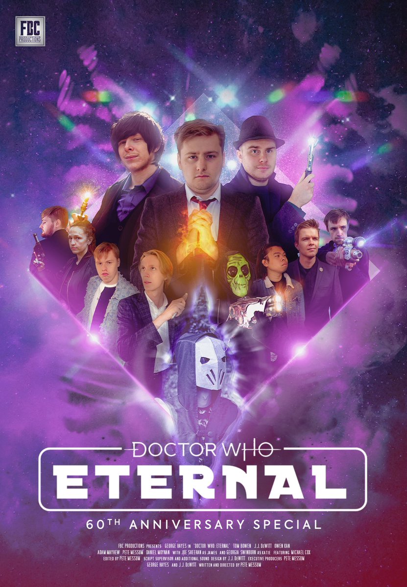 FBC_Productions's tweet photo. One last run.

In time for #DoctorWhoDay this Thursday, we'll be releasing a feature-length edition of our final #DoctorWho #FanFilm, Eternal.

🎨 @TheTimeArtist1 https://t.co/92mlWRZlaP