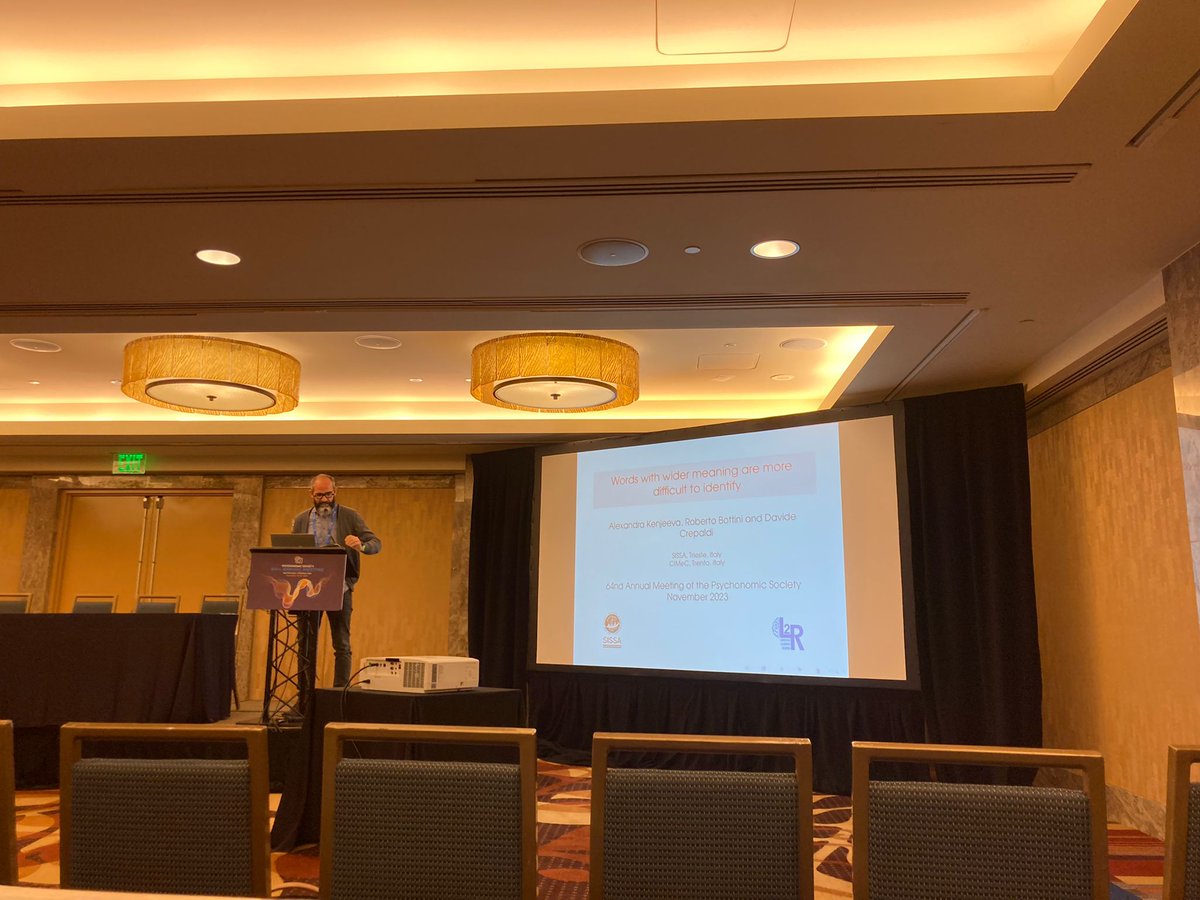 I wasn't at <a href="/Psychonomic_Soc/">Psychonomic Society</a> , but our work on semantic diversity was there, presented by <a href="/CrepaldiDavide/">Davide Crepaldi</a> ❤️ pre-print soon!