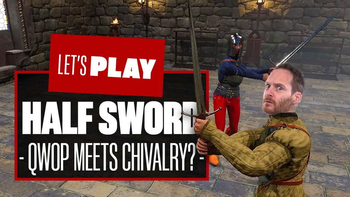 🔴LIVE NOW!🔴 @IanHigton has found a very 'Ian' game to play on today's stream - a demo for something called @Halfsword_game which looks like a cross between QWOP and Chivalry! Join him for wonky chaos and video game gore, right here: youtube.com/watch?v=bQOuHm…