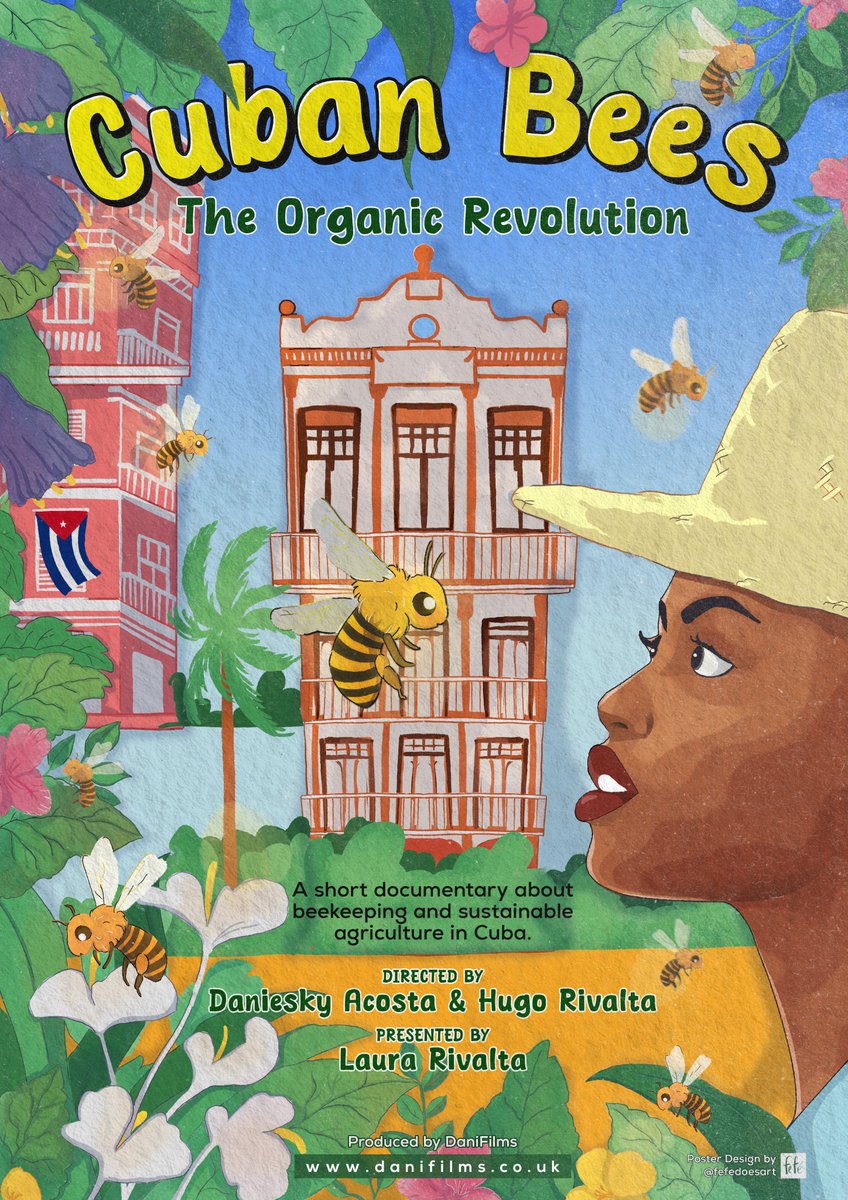 This week we tour beyond Glasgow, up to Perthshire! On Wed, we will be in #Dunkeld with filmmakers @daniacostafilms and @hugoerivalta who will present this lovely documentary about beekeeping and organic farming in Cuba + Q&A. 6-7pm @Birnamarts birnamarts.com/event-FILM-Cub…