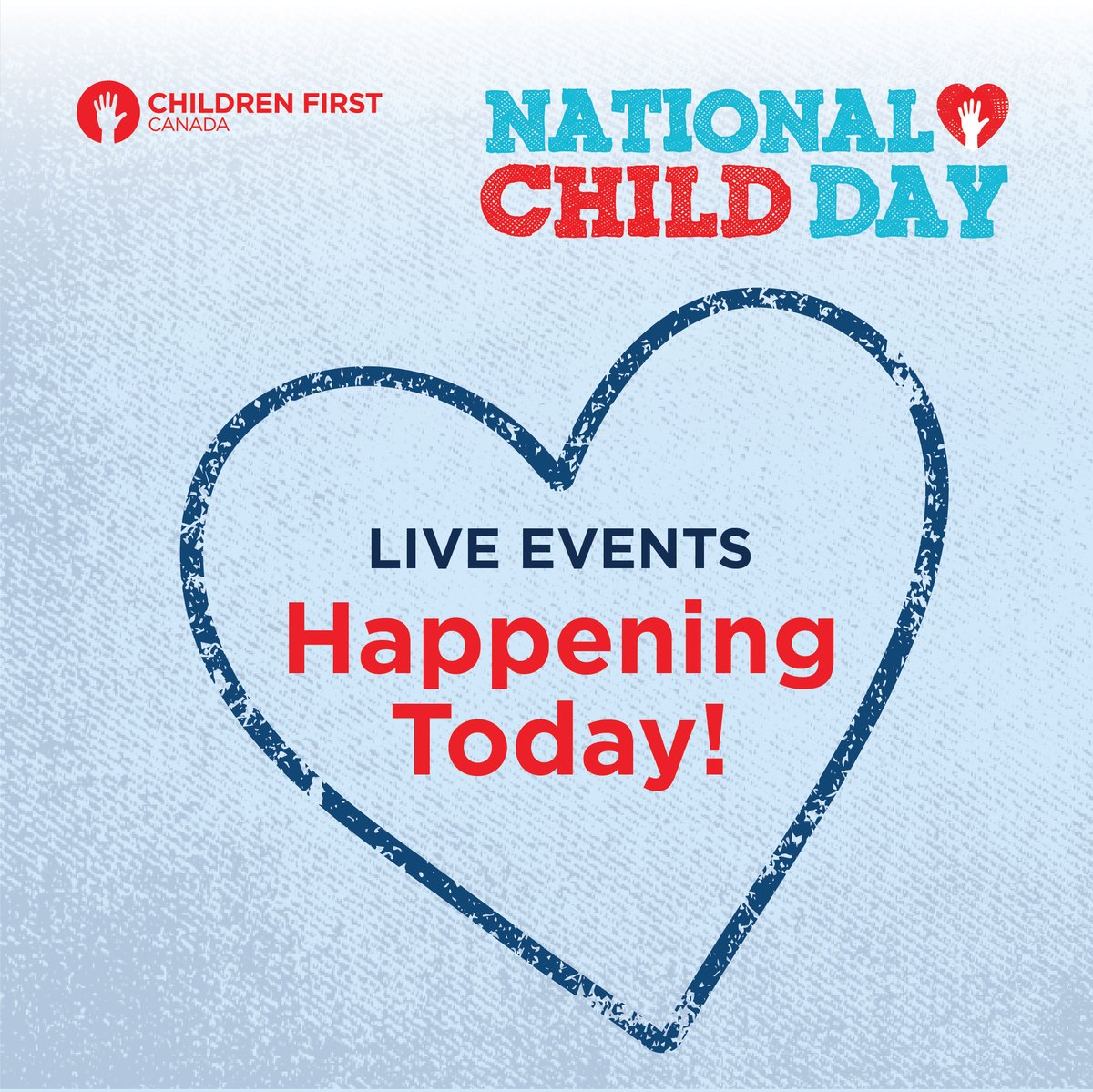 Today is #NationalChildDay! 

Tune in for special events happening all day long to celebrate the rights of 8 million kids in Canada! 

Go to nationalchildday.org for our live events for children and youth of all ages + those that care for them ❤️

#EveryChildEveryRight