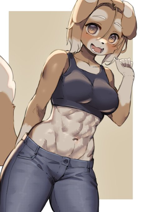 支援サイト(patreon FANBOX)にて後日この子の差分をあげようと思います🐶 