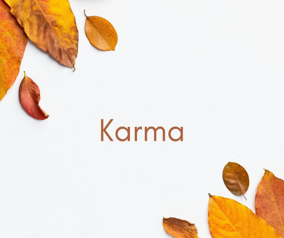 Karma - the concept of the consequences that result from an action. It's a simple guide to living your life...be kind to others and receive kindness back.
Positive action = positive consequences.
Negative action = negative consequences.
#bromley #meditation #vedicmeditation