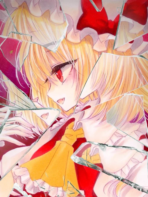 #ガラスエフェクトフランちゃん! 