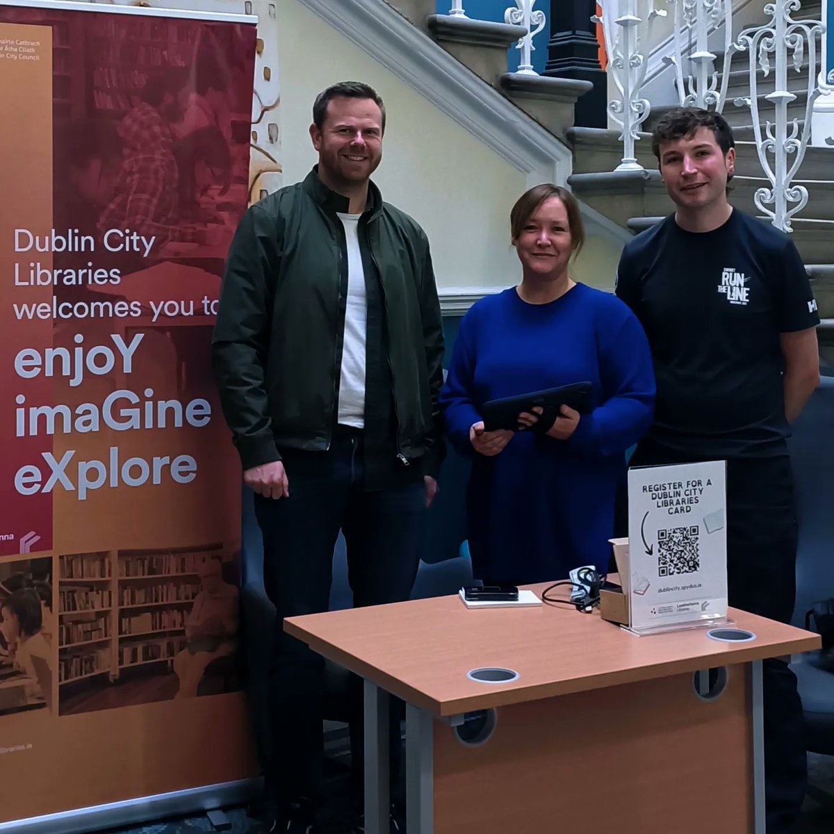 Register for a Dublin City libraries card in @RathminesCFE  today. 

No documentation needed. @RathminesCFE student card is all you need! 🙌 📚
#enjoyimagineexplore

Don't miss out!! In the foyer today! Come & chat to Amanda & Shane. 🗣️ #dublincitylibraries #libraryinthecommunity