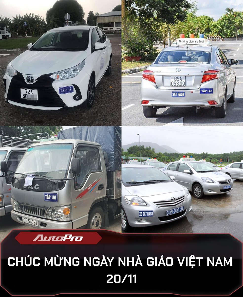 hienchu7999's tweet photo. Nhân ngày nhà giáo, chúc các thầy, cô luôn có sức khỏe để và sự minh mẫn để đào tạo thêm nhiều thế hệ tài xế văn minh, lịch sự, cống hiến thật tốt cho nền công nghiệp dịch vụ của xã hội 😆
#dk #autopro #xehoi #oto #xehay #car https://t.co/a68s22kpaY