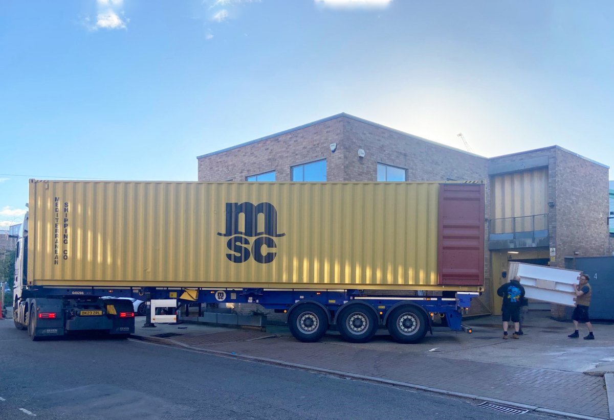 EXTRA LARGE Order leaving our workshop > Going to the 🇵🇭🇵🇭🇵🇭 Our team carefully packed the shipping container for sea freight!