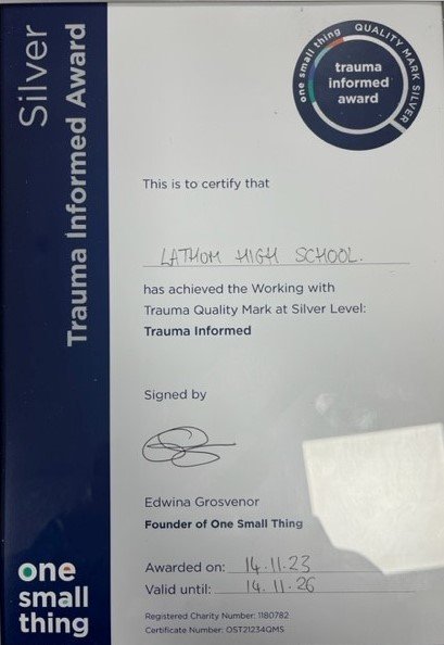 We are #proud to be the first main stream high school to be awarded the Silver Accreditation for Trauma Informed Practice. 

For more information see the link below

traumainformedlancashire.co.uk/news/first-org…