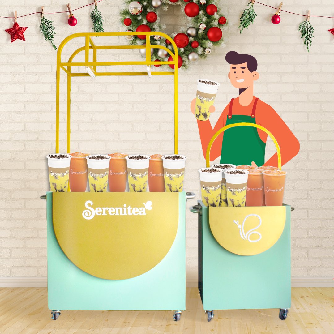 Make every party a milk tea party this holiday season 🧋🎉 Book a Serenitea partea cart for your family reunions, Christmas parties, and more 🥳