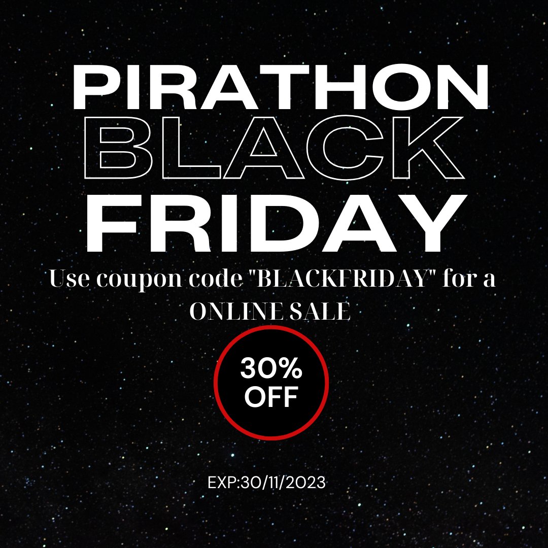 📷 Pirathon Wines Black Friday Celebration! 📷 Save 30% + Enjoy Free Shipping! 📷
📷 Shop Now: purchase.pirathon.com
#BlackFridaySale