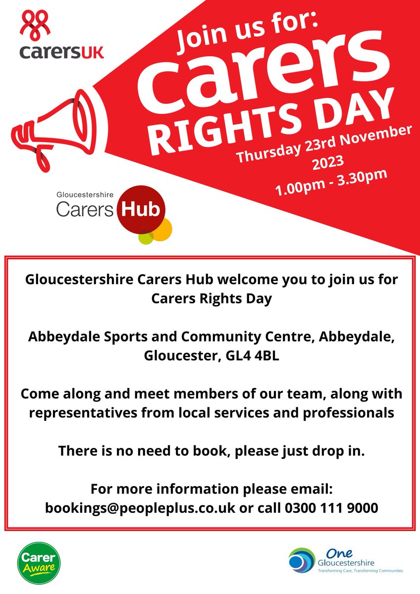 Stroudcab's tweet photo. Carers need care too. We're supporting @Gcarershub with online events and a presence at their Carer's Rights day to talk about benefits and how to save on energy costs.
Please share. #CarersRightsDay https://t.co/eiFmf7gh8e