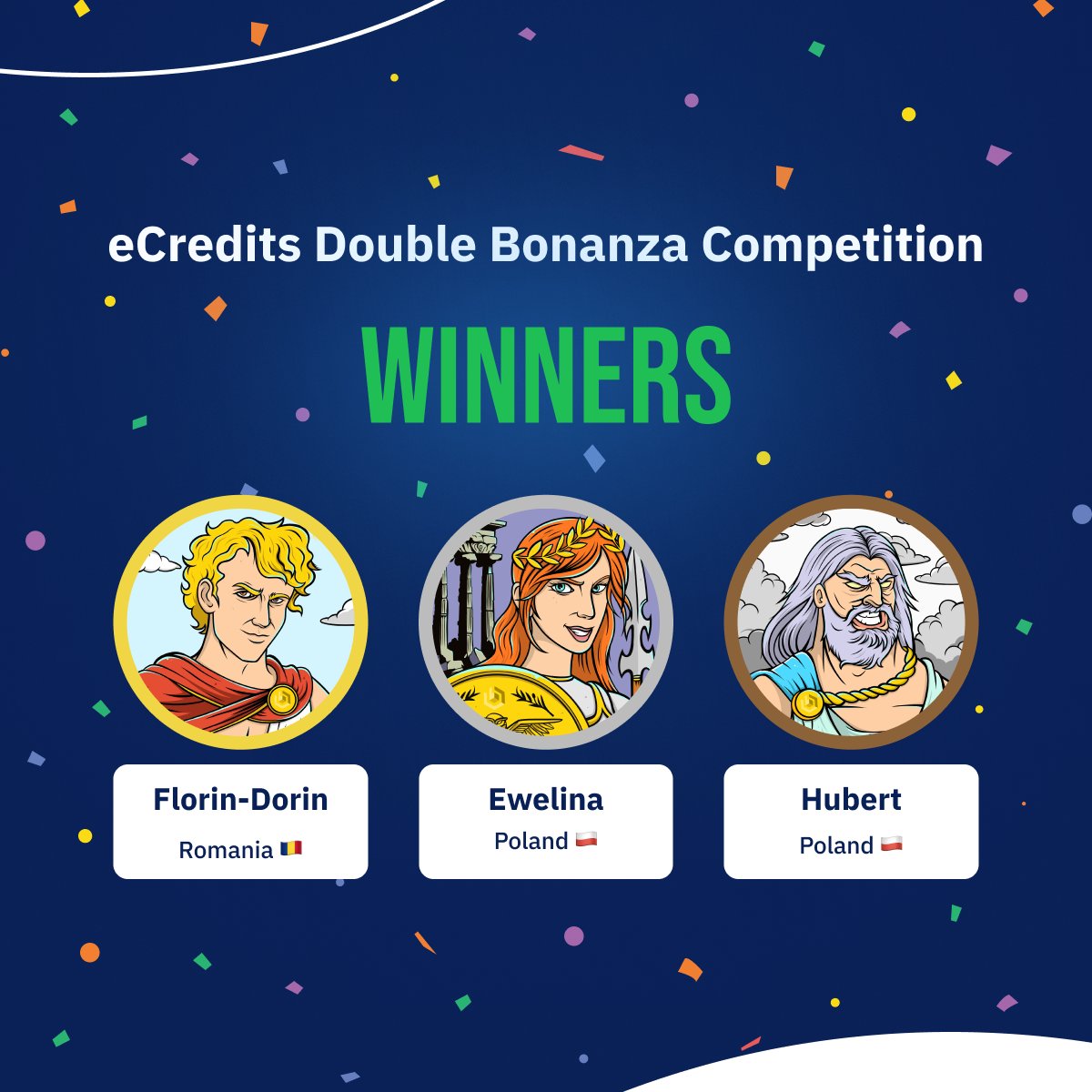 Blocktradecom's tweet photo. The eCredits Double Bonanza competition has ended!
Congratulations to all the winners!
The team has already contacted you over email.
Thanks everyone for playing and happy trading!
#Blocktrade #ECS #eCredits #blockchain #GameFi https://t.co/mgltSODU6V