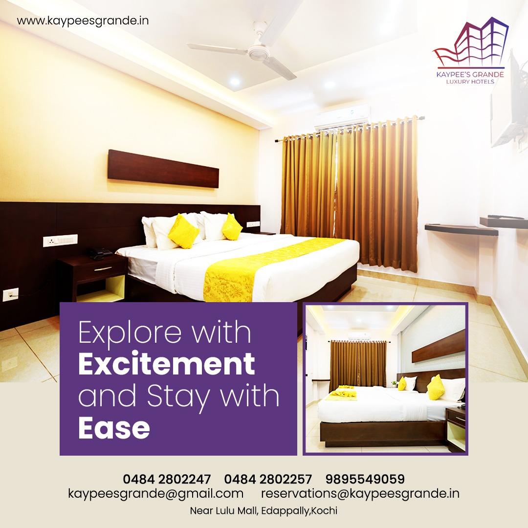 KaypeesG's tweet photo. Step into a world of sophistication and indulgence at Kaypee's Grand, the unrivaled luxury hotel nestled in the heart of Kochi.

https://t.co/UZd2UUqU6A
For Reservations: 0484 2802247

#kaypeesgrandehotel #kaypeesgrande #hospitality #hospitalityindustry #luxuryliving #functions https://t.co/OwBikFe9hp