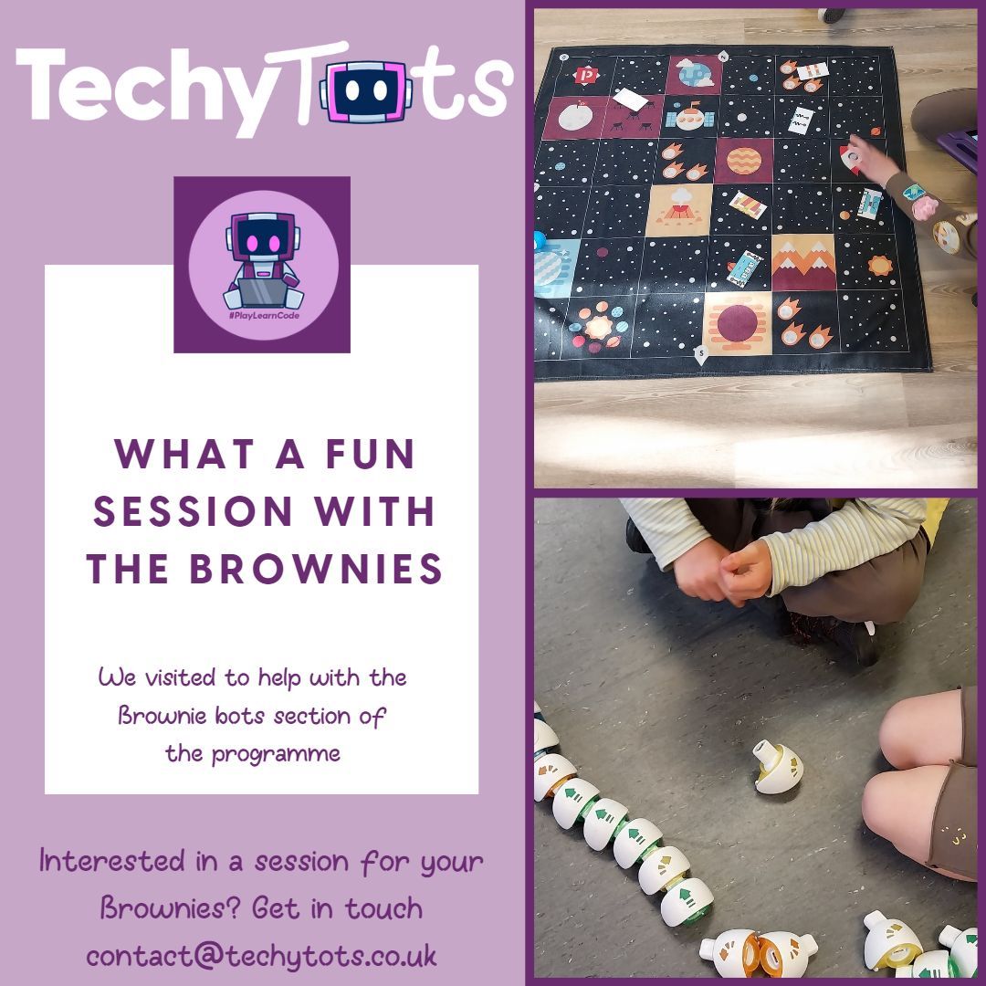 TechyTots's tweet photo. We love it when we get a review, take a look at the feebdack from our recent Brownie session,.
If you woudl like TechyTots to come along to one of your sessions, get in touch via the website .
#TechyTots #Brownies #Feedback #playlearncode #codingforkids #kidscodingclass https://t.co/WrodpdwAfF